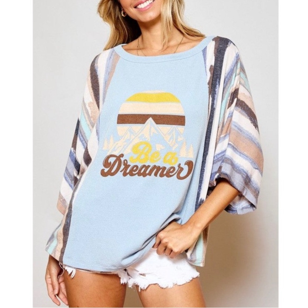 Be a dreamer Dolman Sleeve Loose Fit Top